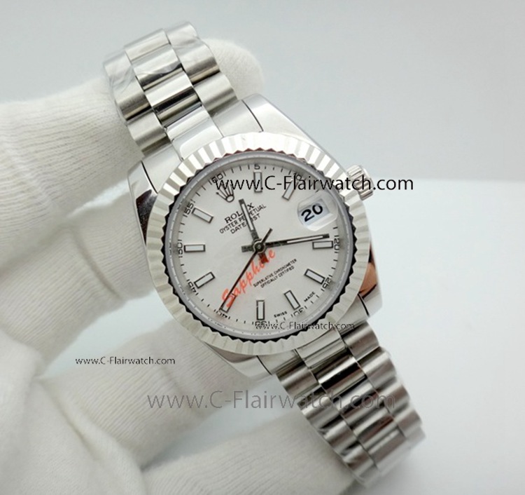 Fake Rolex Presidential Datejust White Dial Watch 31mm